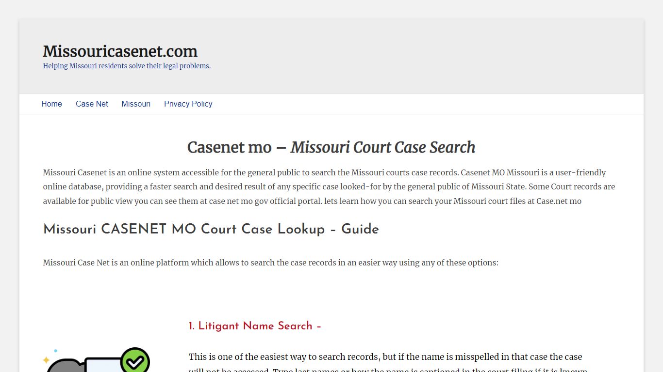 Casenet (mo) Missouri - Casenet.com